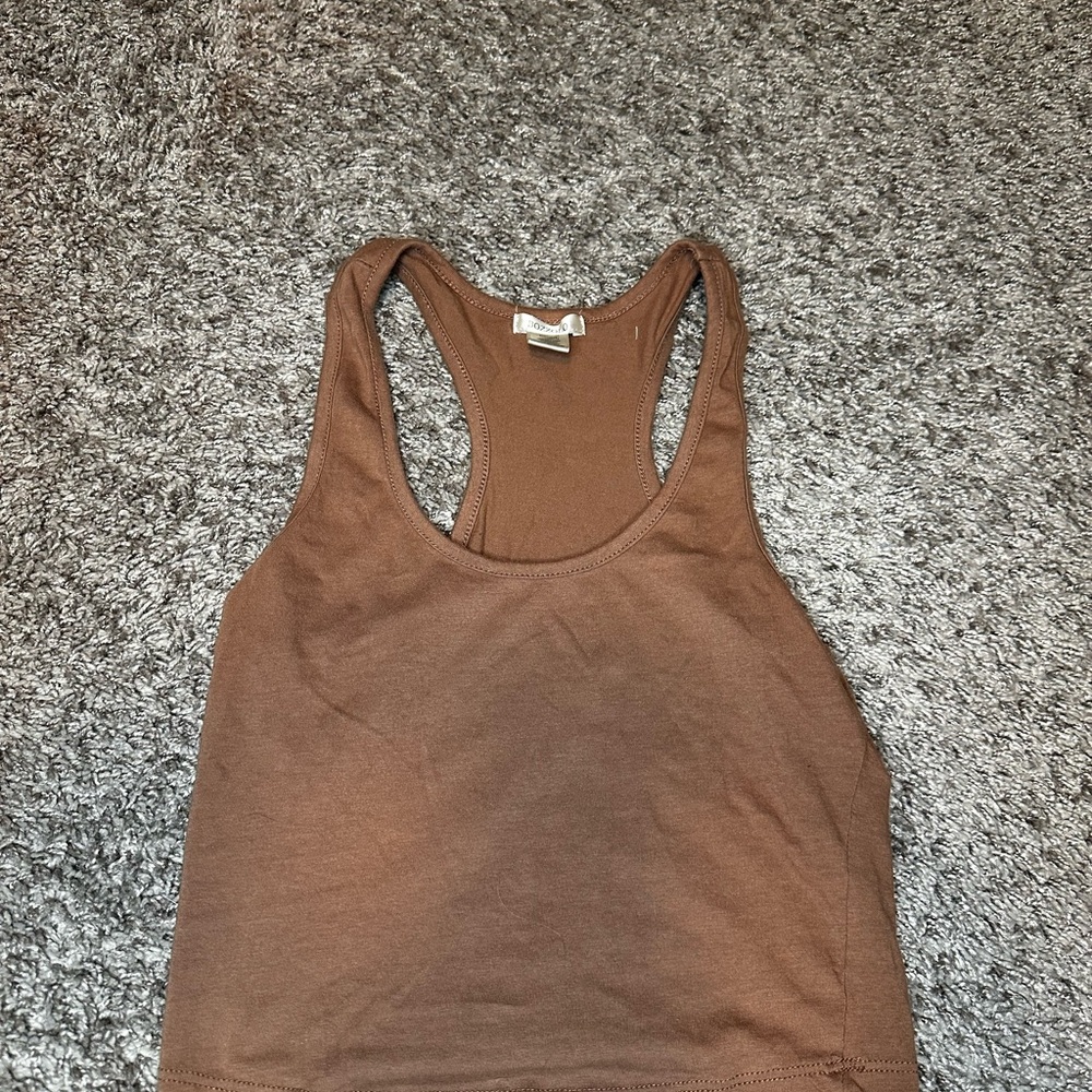 Bozzolo Chocolate Brown Tank Top